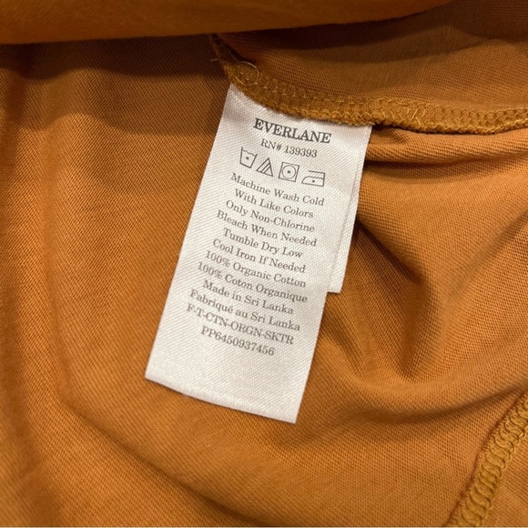 Everlane | Square Mock Neck Long Sleeve Tee | Cider | XS - Picture 11 of 12